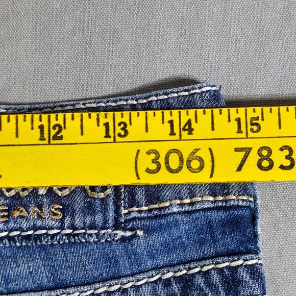 Silver Suki Capri jeans women's size 28 hard washed denim blue straight leg - Picture 12 of 16